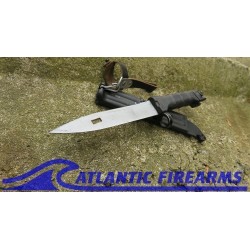 Russian AK-74 Bayonet & Scabbard-Izhevsk-True Black-NRA Very Good