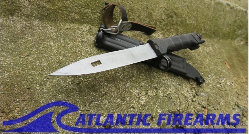 Russian AK-74 Bayonet & Scabbard-Izhevsk-True Black-NRA Very Good