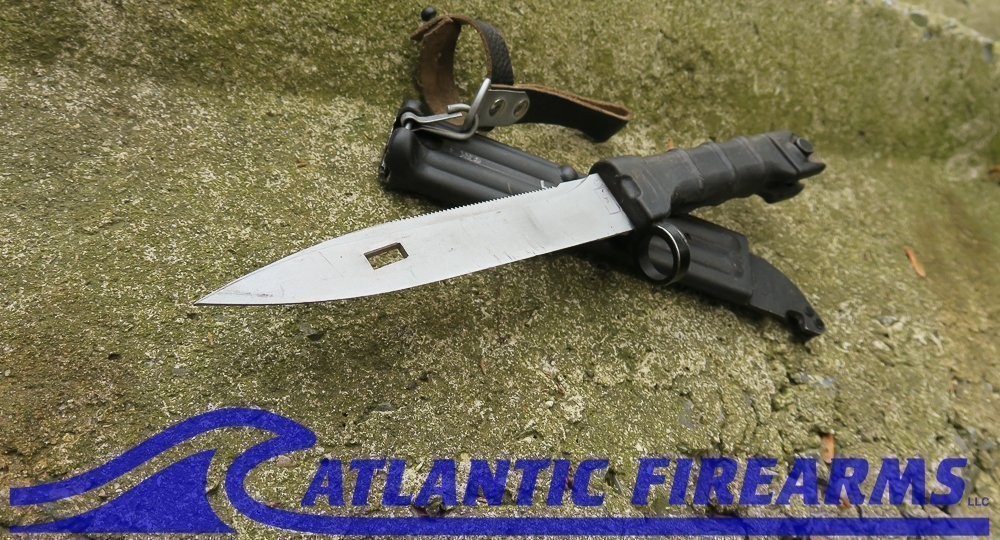 Russian AK-74 Bayonet & Scabbard-Izhevsk-True Black-NRA Very Good