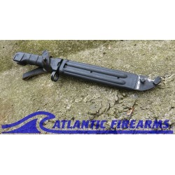 Russian AK-74 Bayonet & Scabbard-Izhevsk-True Black-NRA Very Good