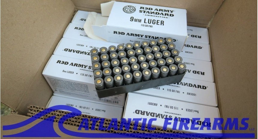 Red Army Standard 9mm Ammunition 1000 Round Case