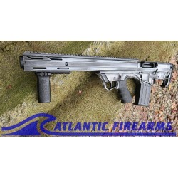Black Aces Tactical Bullpup Pump Shotgun- White- Left Hand- BATBPPDWLH