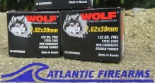 AK 47 Ammo 7.62x39 Wolf Performance Ammo 1000 Rnds 122 Gr FMJ