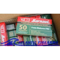 9MM Makarov 94gr FMJ Ammunition 1000 Round Case