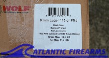 Wolf Performance 9MM Ammunition 1000 Round Case