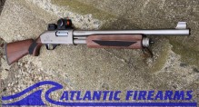 Black Aces Pro X Tactical Pump Shotgun Silver Walnut- BATPSXSW