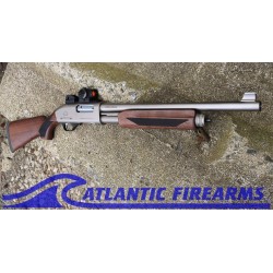 Black Aces Pro X Tactical Pump Shotgun Silver Walnut- BATPSXSW