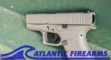 Glock 43 9MM Pistol FDE- PI4350201FDE