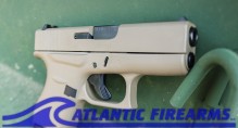 Glock 43 9MM Pistol FDE- PI4350201FDE
