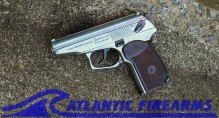 Bulgarian Makarov 9x18 Pistol-Surplus-Chrome Finish