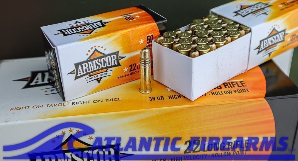 Armscor Precision 22LR 36Gr Ammo- Hollow Point -1000 Round Case