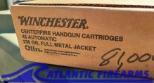 Winchester 45ACP Ammunition 500 Round Case