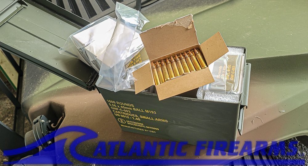 CBC 5.56 NATO M193 Surplus Ammo- 1000 Rounds