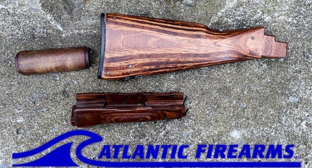 Polish AK47 Stock Set Dark Laminate