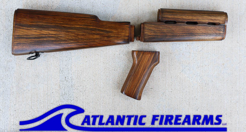 M70 AK Tiger Walnut Stock Set- Enhanced Cheek Weld