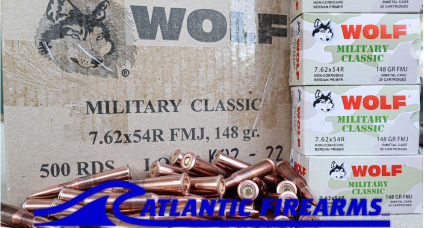 Wolf 7.62x54R Ammo- 500 Rounds