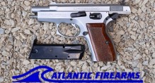 Tanfoglio Mossad Compact Pistol-Nickel Wood Grip VG-E