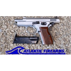 Tanfoglio Mossad Compact Pistol-Nickel Wood Grip VG-E