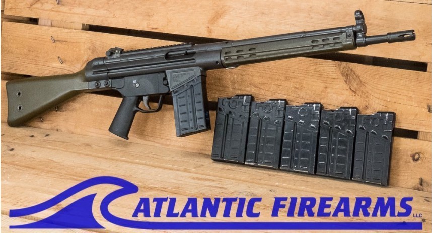 PTR GI KR .308 Rifle W/ 5 Extra Magazines