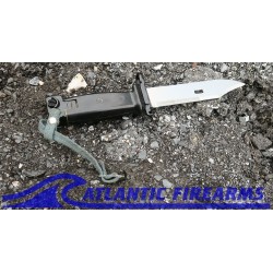 East German Military Surplus AK47 Bayonet with Scabbard, Used