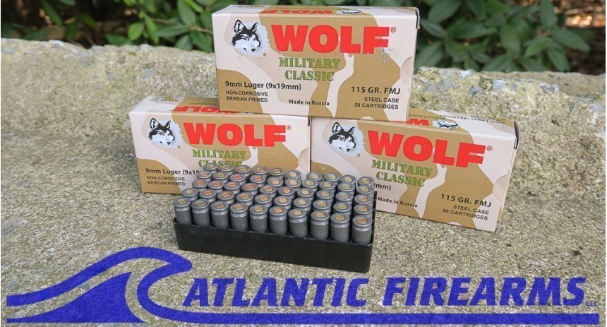 Wolf Ammunition 9mm 500 Round Case