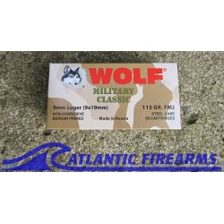 Wolf Ammunition 9mm 500 Round Case