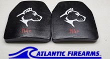 Guard Dog M4+Pro Level IV+ Ceramic Body Armor Plates 10"x12"- Pair