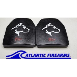 Guard Dog M4+Pro Level IV+ Ceramic Body Armor Plates 10"x12"- Pair
