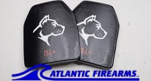 Guard Dog M4+Pro Level IV+ Ceramic Body Armor Plates 10"x12"- Pair