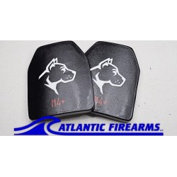 Guard Dog M4+Pro Level IV+ Ceramic Body Armor Plates 10"x12"- Pair