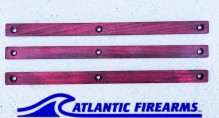 MLOK  Wood Grip Stop 6 Slot- Red