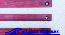 MLOK  Wood Grip Stop 6 Slot- Red
