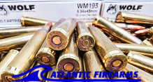 Wolf WM193 5.56x45 55grain FMJ 1000rds