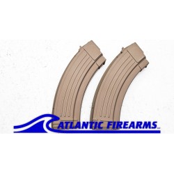 AK47 30rd FDE Metal Magazine-2 Pack