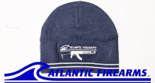 Atlantic Firearms Wave Logo Beanie Hat - True Navy/ White