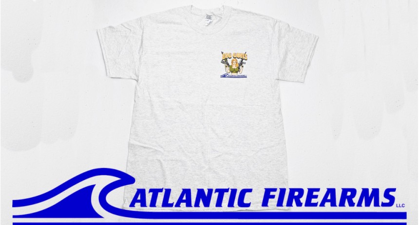 Atlantic Firearms Big Guns T-Shirt - Ash Grey
