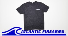 Atlantic Firearms Wave Logo T-Shirt - Charcoal Heather Black