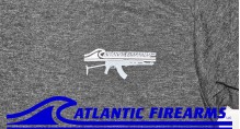 Atlantic Firearms Wave Logo T-Shirt - Charcoal Heather Black