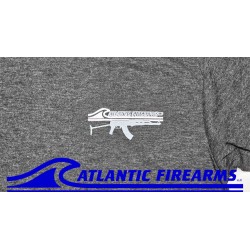 Atlantic Firearms Wave Logo T-Shirt - Charcoal Heather Black