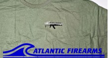Atlantic Firearms Skulls T-Shirt - Military Green