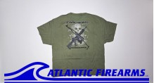 Atlantic Firearms Skulls T-Shirt - Military Green