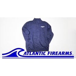 Atlantic Firearms Wave Logo Full-Zip Collar Sweatshirt - True Navy