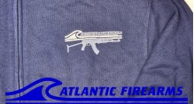Atlantic Firearms Wave Logo Full-Zip Collar Sweatshirt - True Navy