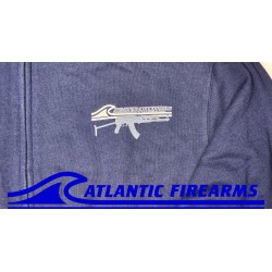 Atlantic Firearms Wave Logo Full-Zip Collar Sweatshirt - True Navy