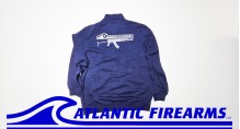 Atlantic Firearms Wave Logo Full-Zip Collar Sweatshirt - True Navy