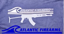 Atlantic Firearms Wave Logo Full-Zip Collar Sweatshirt - True Navy