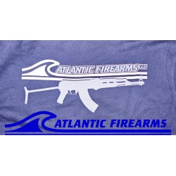 Atlantic Firearms Wave Logo Full-Zip Collar Sweatshirt - True Navy
