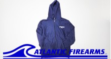 Atlantic Firearms Wave Logo Full-Zip Hooded Sweatshirt - True Navy
