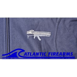 Atlantic Firearms Wave Logo Full-Zip Hooded Sweatshirt - True Navy