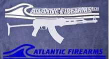Atlantic Firearms Wave Logo Full-Zip Hooded Sweatshirt - True Navy